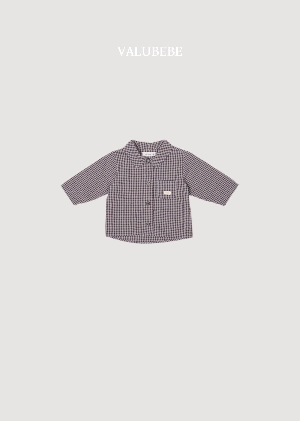 送料無料【予約】/ チェックチェックシャツ / valubebe