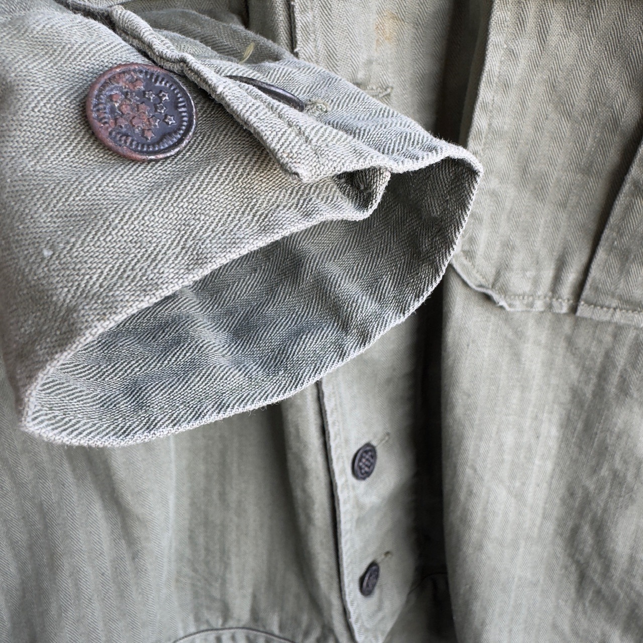 US Army M-41 HBT シャツジャケット 42 40s 画像11