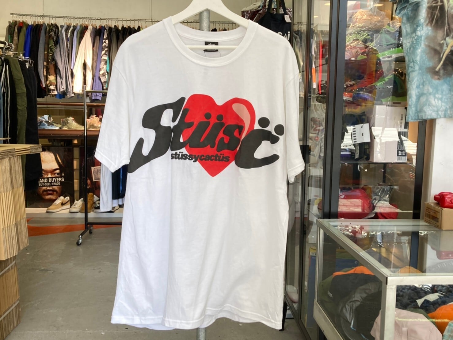 STUSSY × CPFM HEART TEE WHITE LARGE 57.5KH8601 | BRAND BUYERS OSAKA