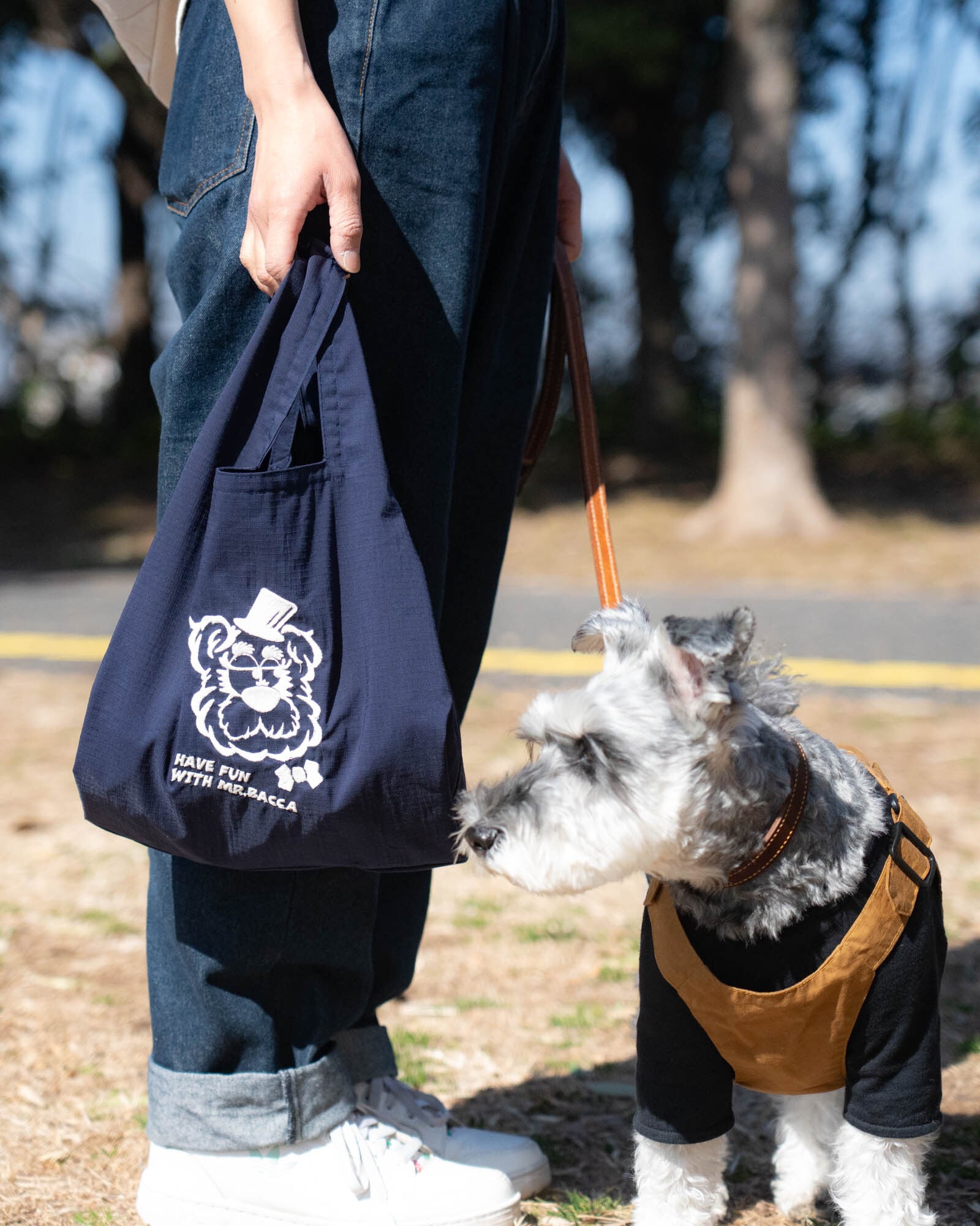 ミニトートバッグ「MR.BACCA」 刺繍 ｜inunobacca | Inunobacca