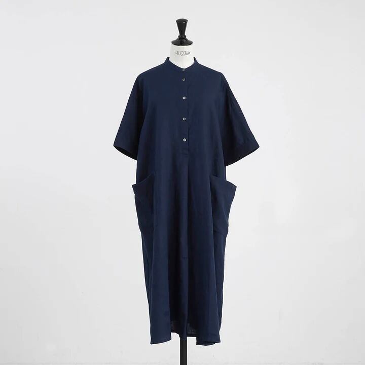 2025ss 新品 ヘブンリー リネン バンドカラー プルオーバー ワンピース HEAVENLY ヘブンリー レディース ワンピース Linen Bandcollar
