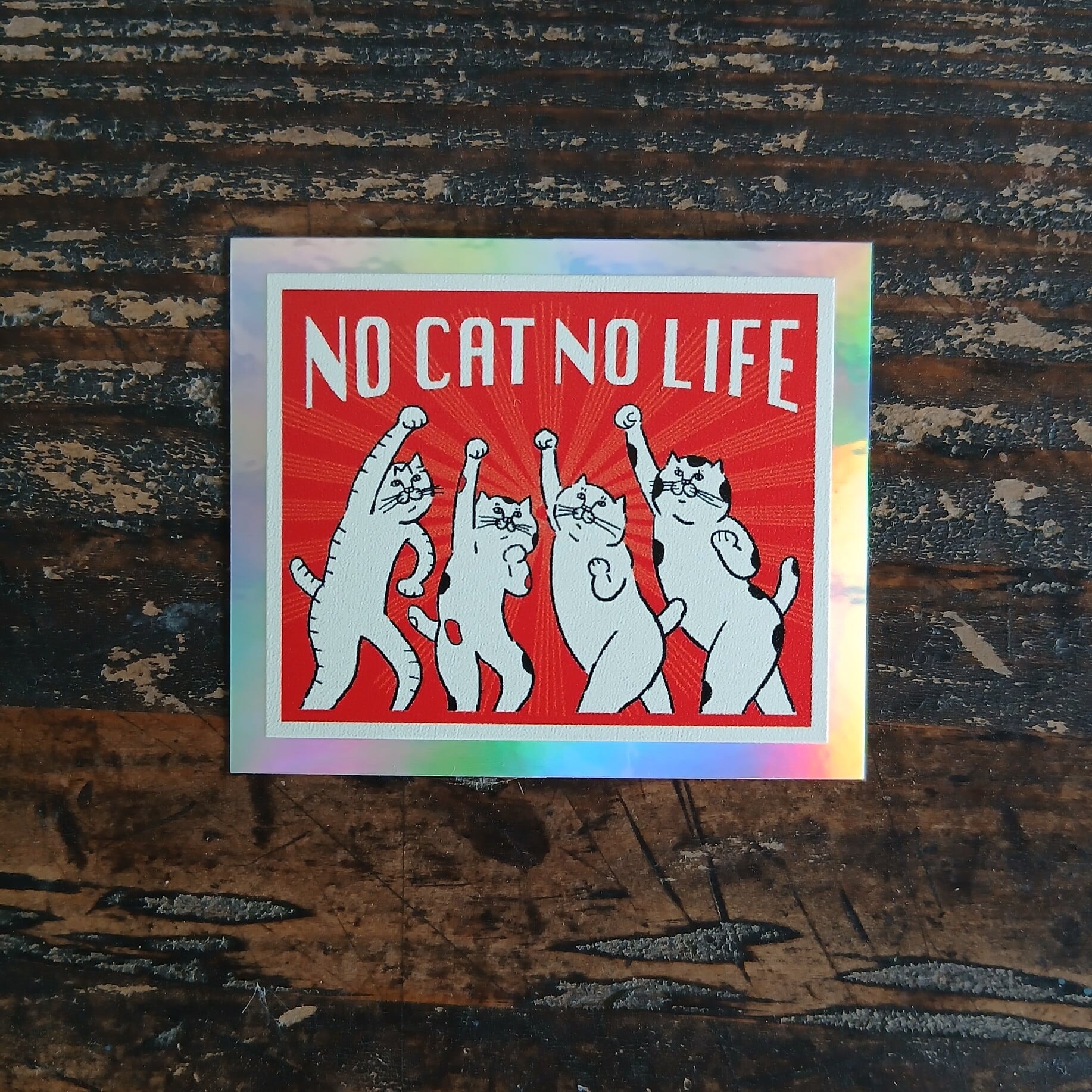 ステッカー》うみねこ社 NO CAT NO LIFE | ねこのみち