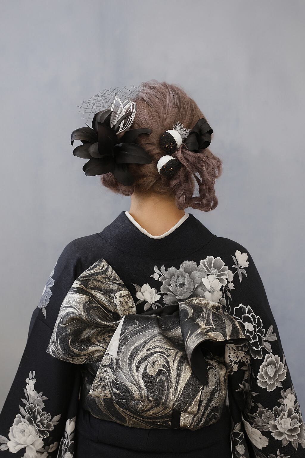 ユリ和玉髪飾り 和玉 成人式 卒業式 結婚式