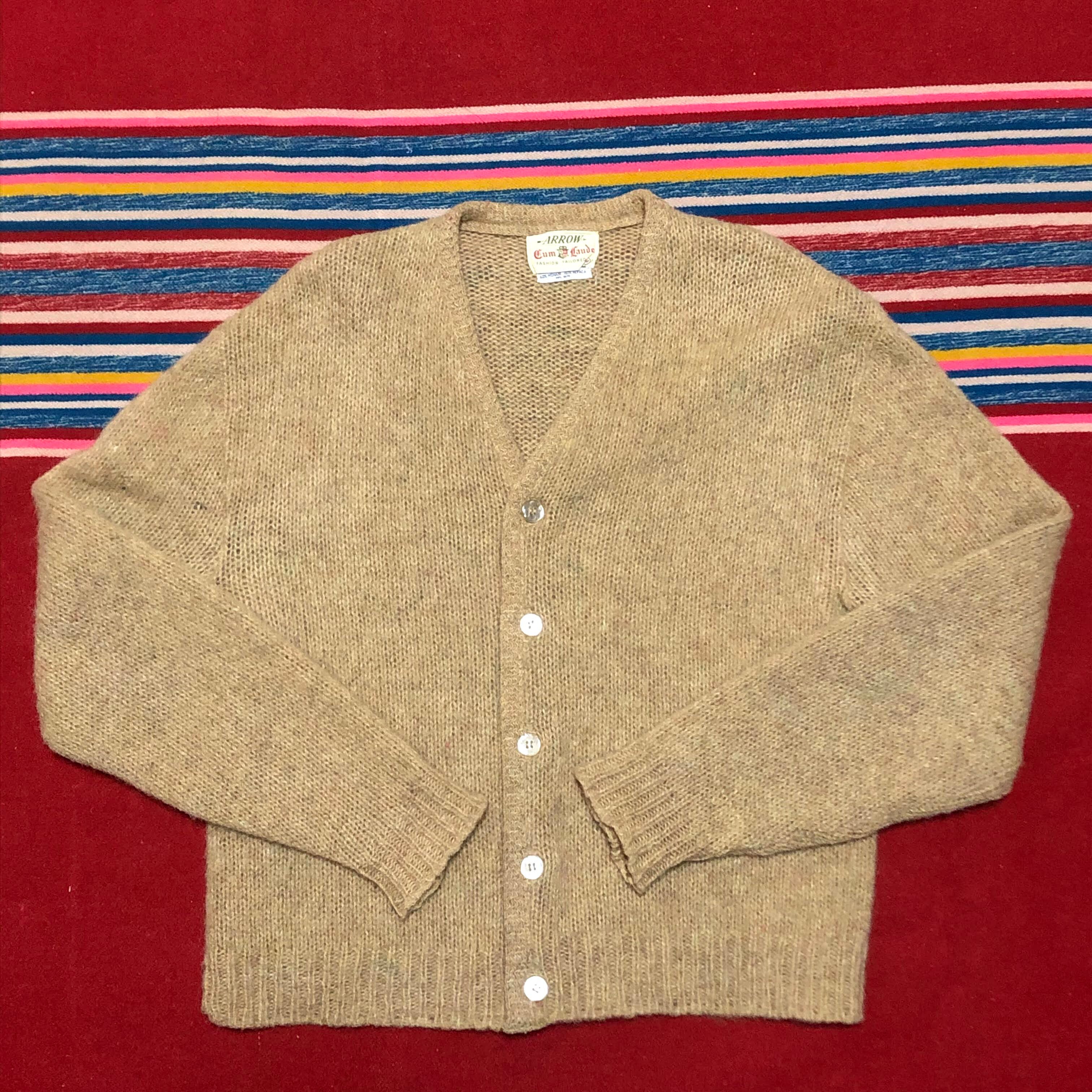 60's ビンテージ モヘア カーディガン カートコバーン ARROW Mohair