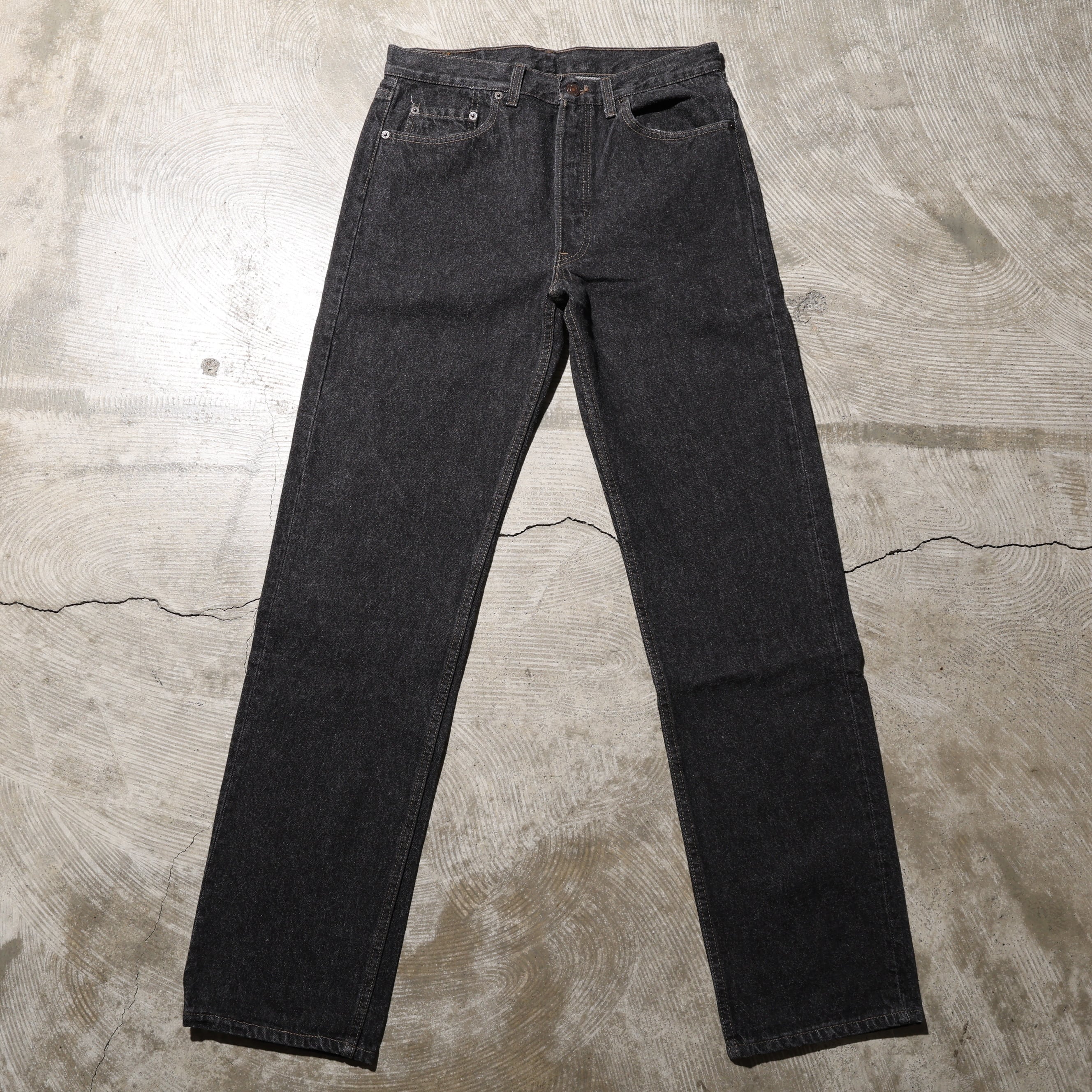 Mint 33×34 Levi's 501-0658 93年 先染めブラックデニムパンツ