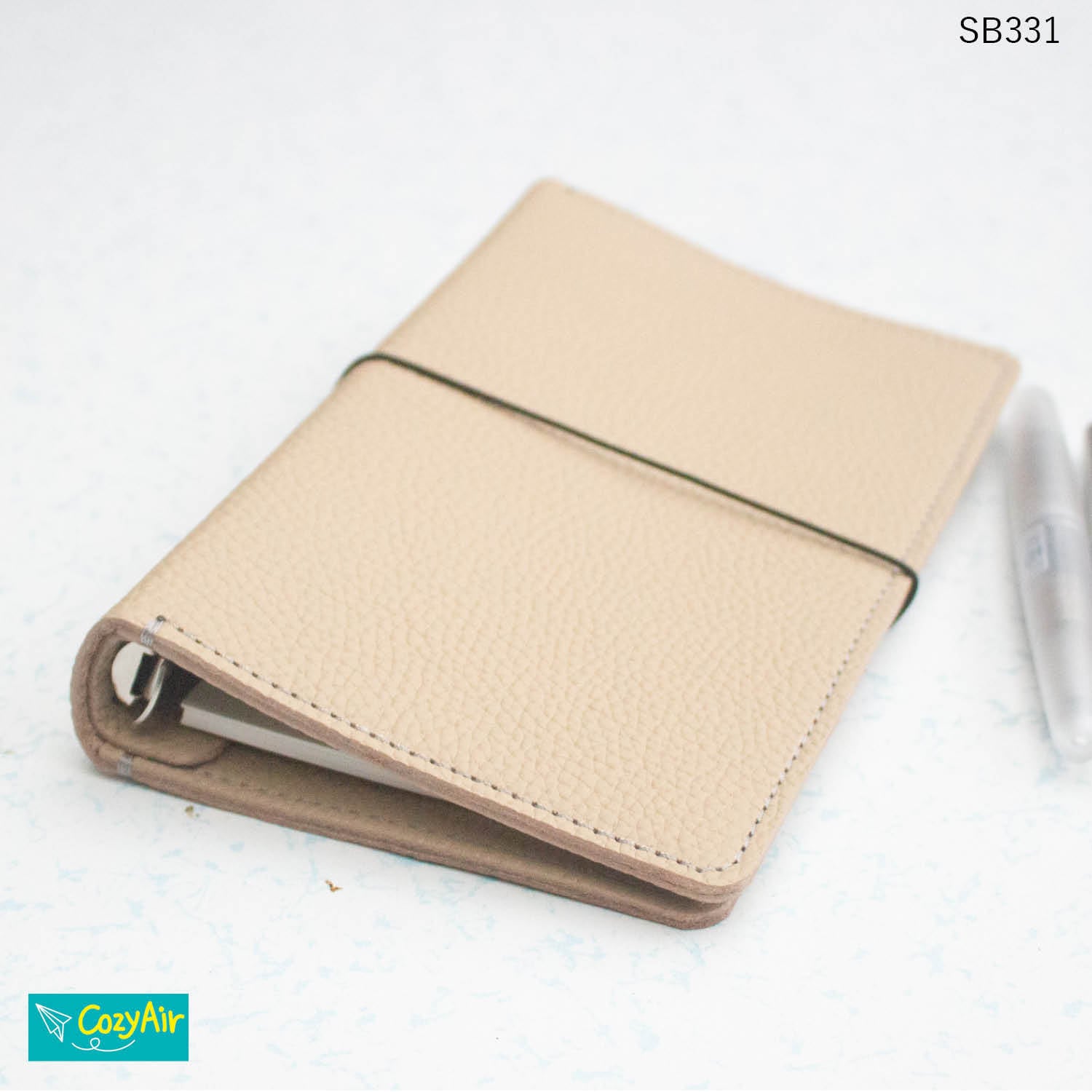 SB331 定番サイズの超シンプルなシステム手帳 バイブルサイズ リング径