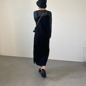 asymmetry camisole long OP/black
