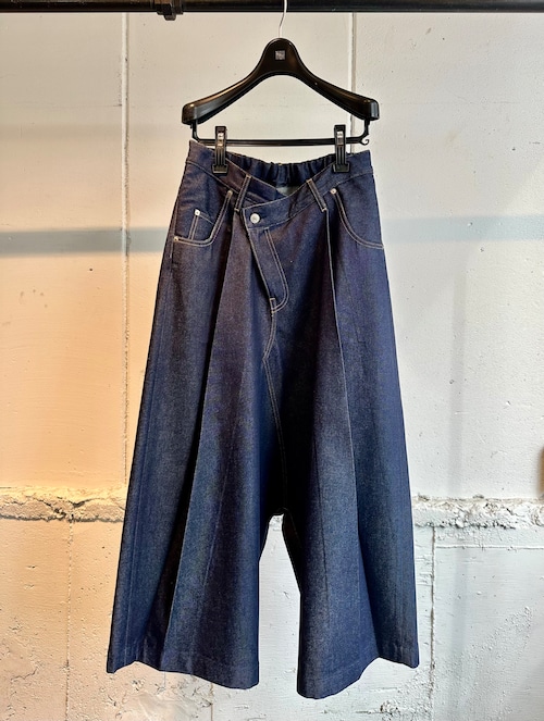 NEONSIGN  Sarrouel Denim Slacks -Rigid-