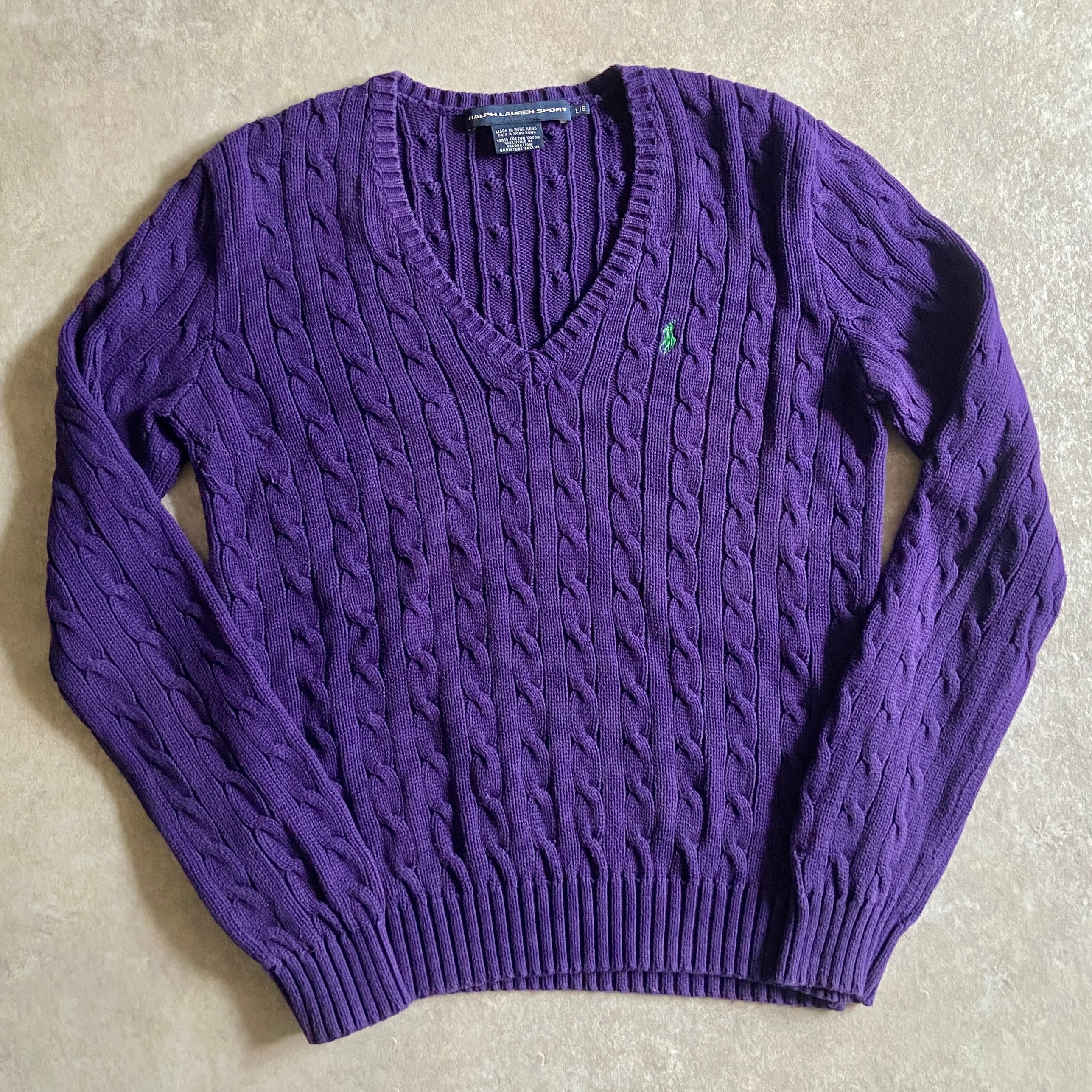 RALPH LAUREN Sport Knit Sweater L H888