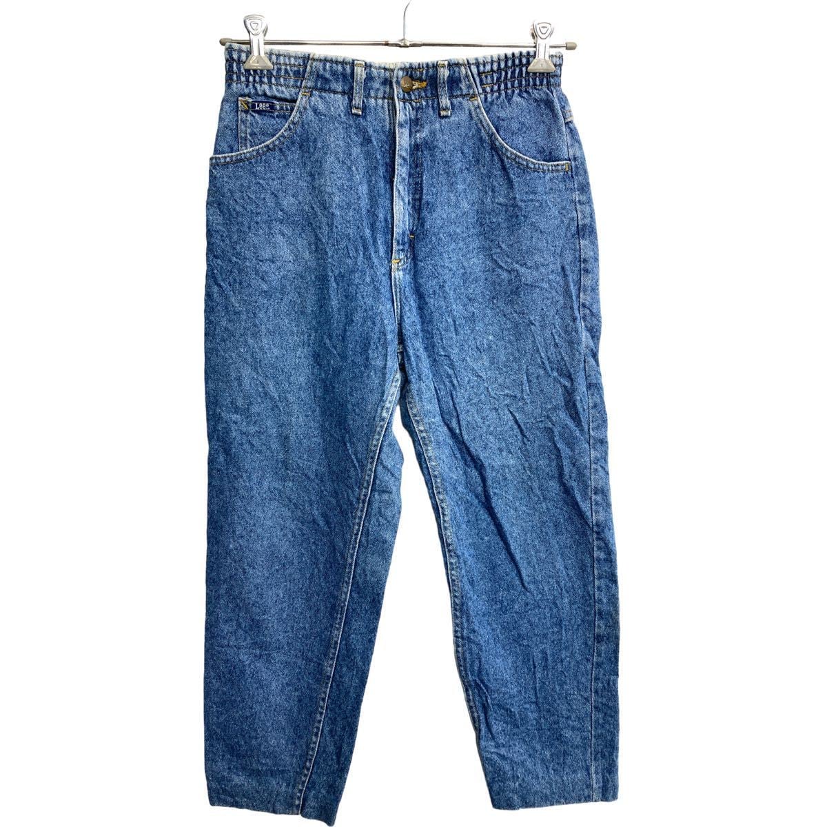 Lee デニムパンツ W29 リー レディース ウエストゴム ブルー コットン