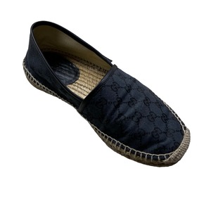 GUCCI "gg" pattern espadrille shoes