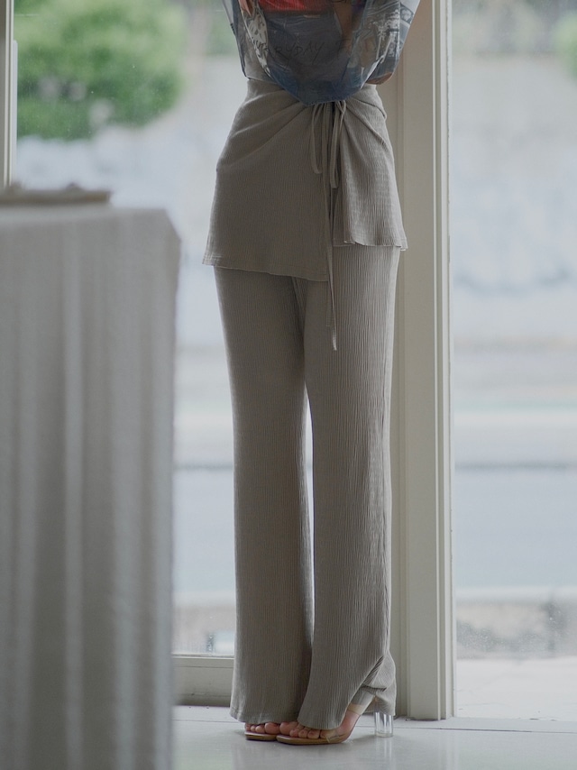 2Piece Wrap Pants / GRAY