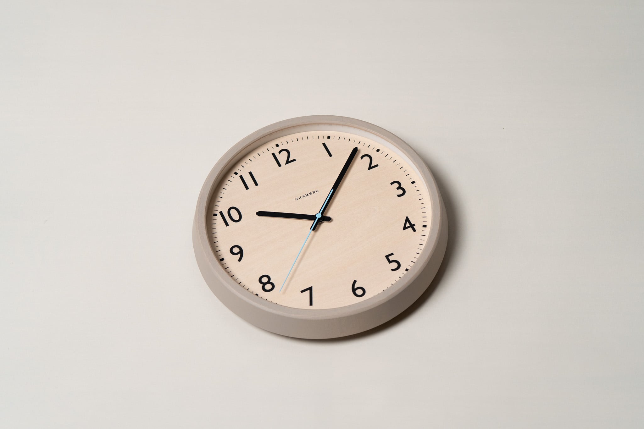 電波時計 DROP CLOCK WARM GRAY -renewal- | シャンブル【CHAMBRE】by