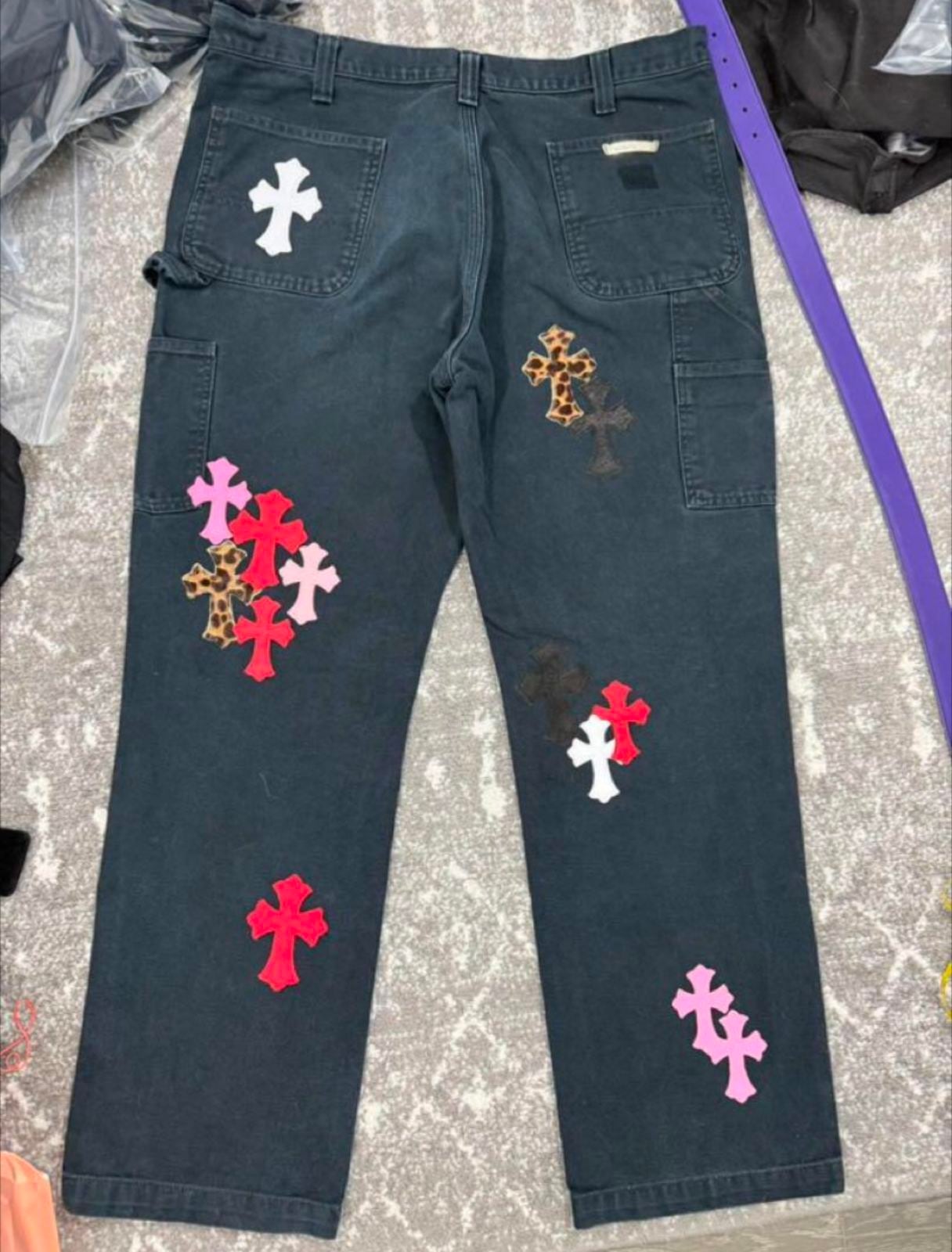 CHROME HEARTS クロムハーツ クロスパッチ デニム ジーパン ジーンズ