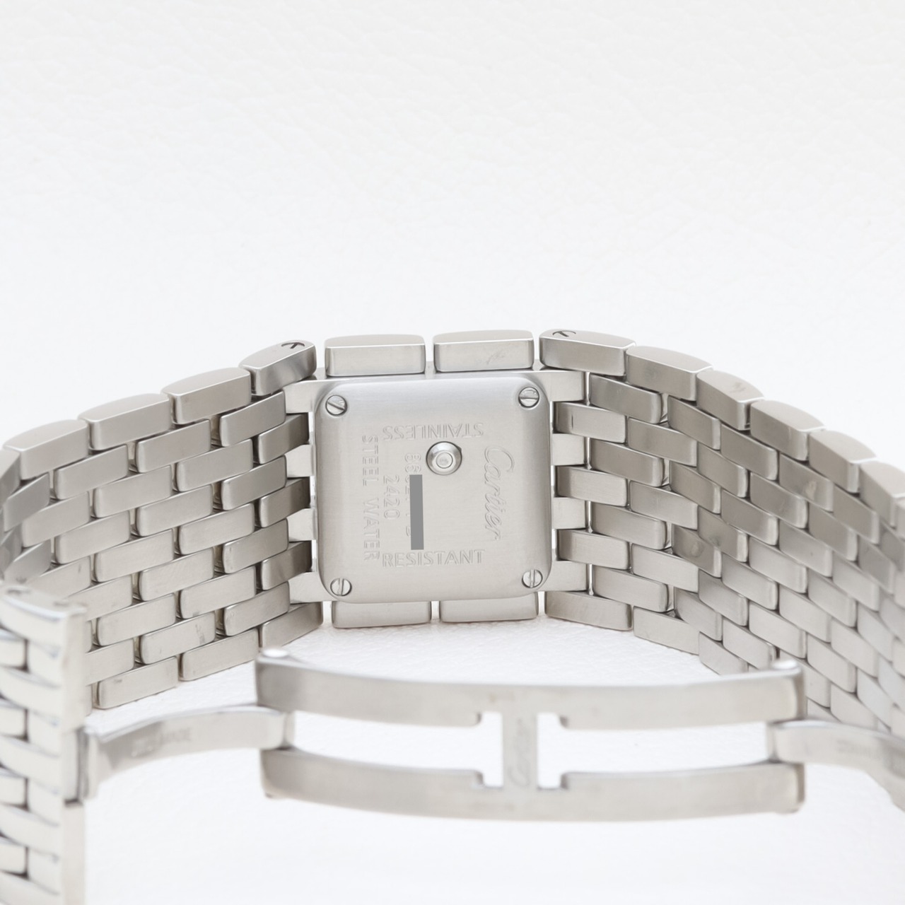 「正規保証付」カルティエ パンテール リュバン ミラー文字盤