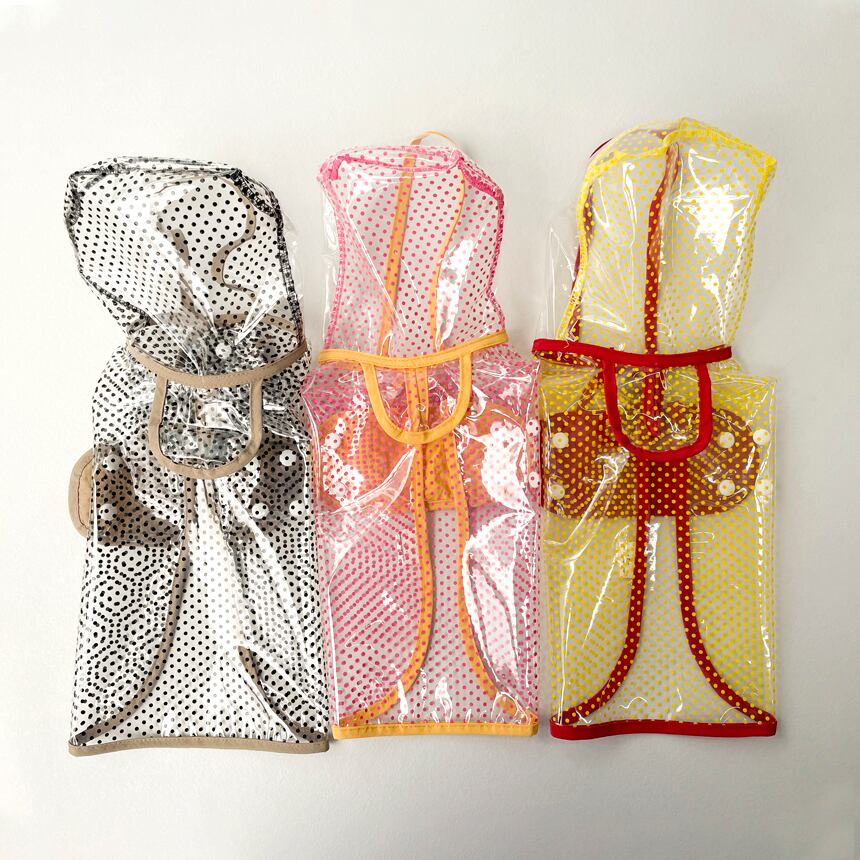 ドッド柄雨具3color／grooming dog Maple