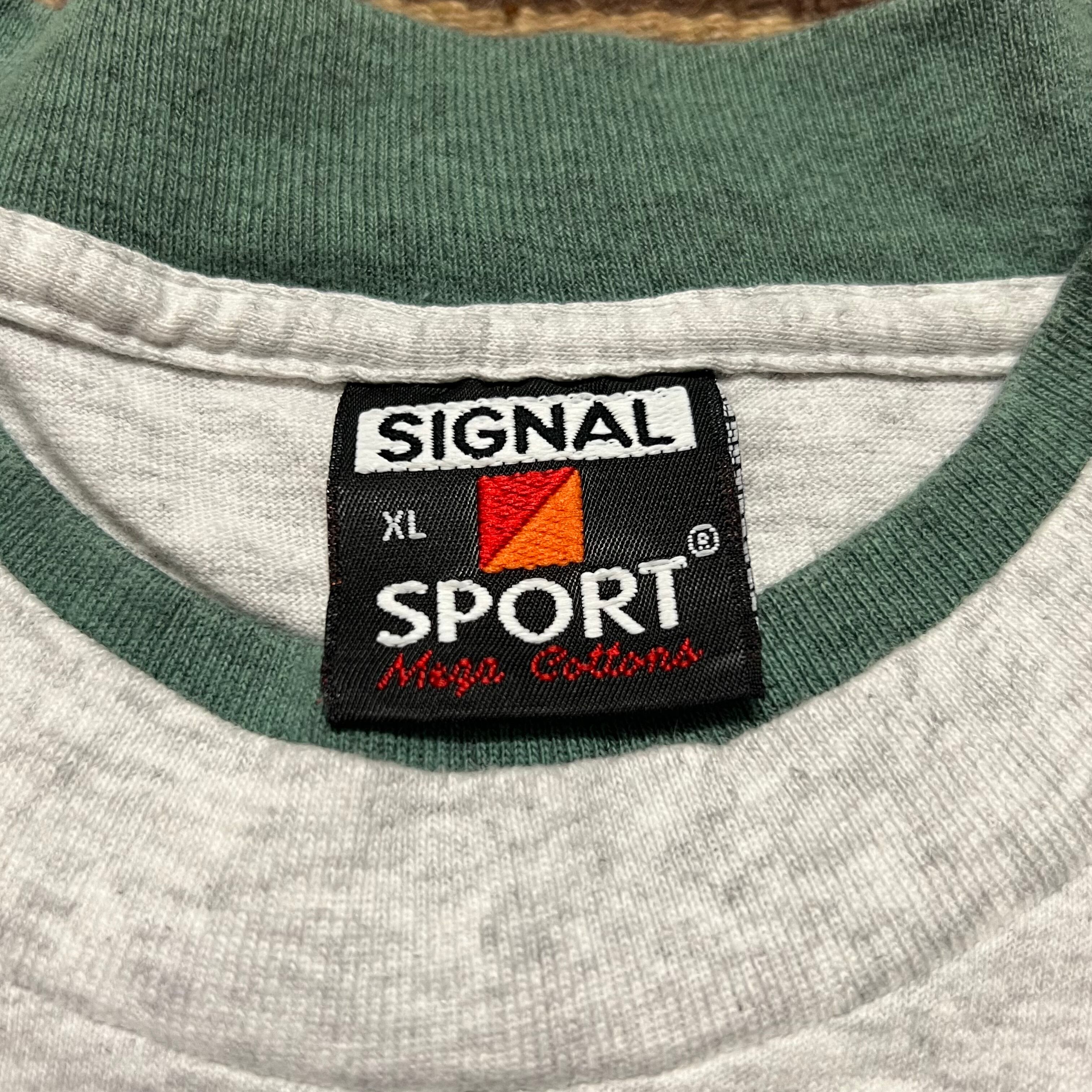 90s SIGNAL T-SHIRT ロンt OHIO GREEN XL 古着 90s SIGNAL T-SHIRT ロンt OHIO GREEN XL 古着