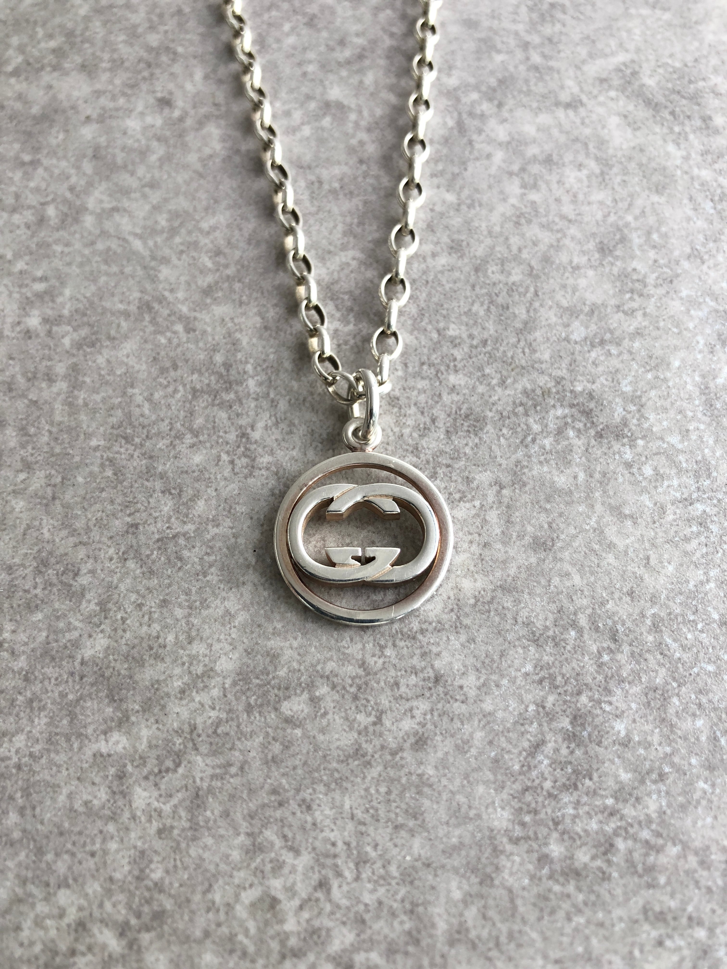 GUCCI グッチ ネックレス シルバー ドッピアG 925 vintage