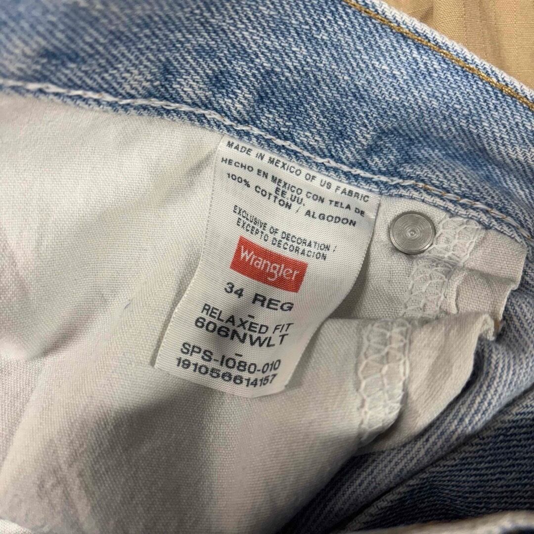 Wrangler リラックスフィット デニムショーツ W34 ライトブルー M