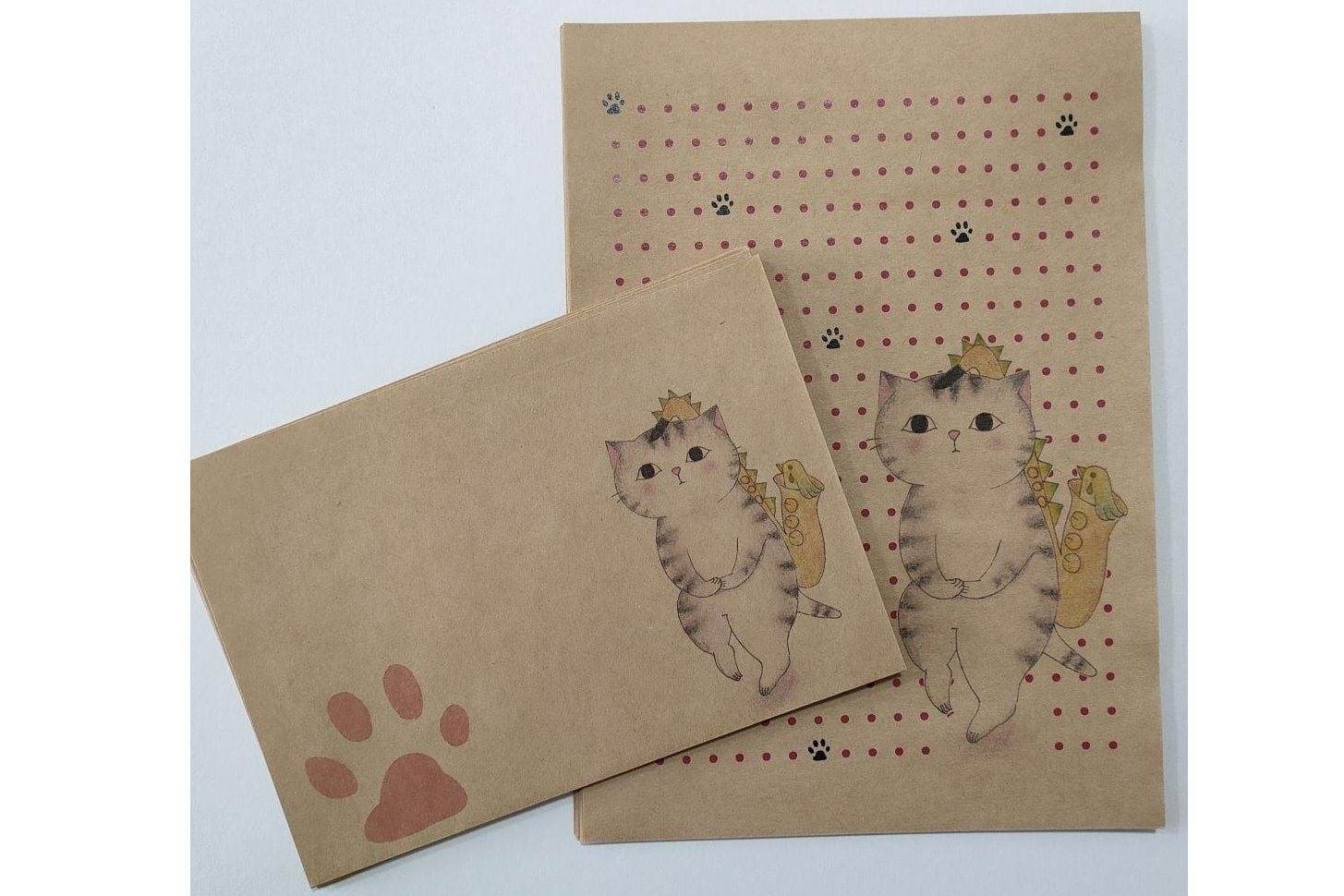 サックス猫のレターセット | 音楽雑貨でぶねこ サックス猫のレターセット | 音楽雑貨でぶねこ