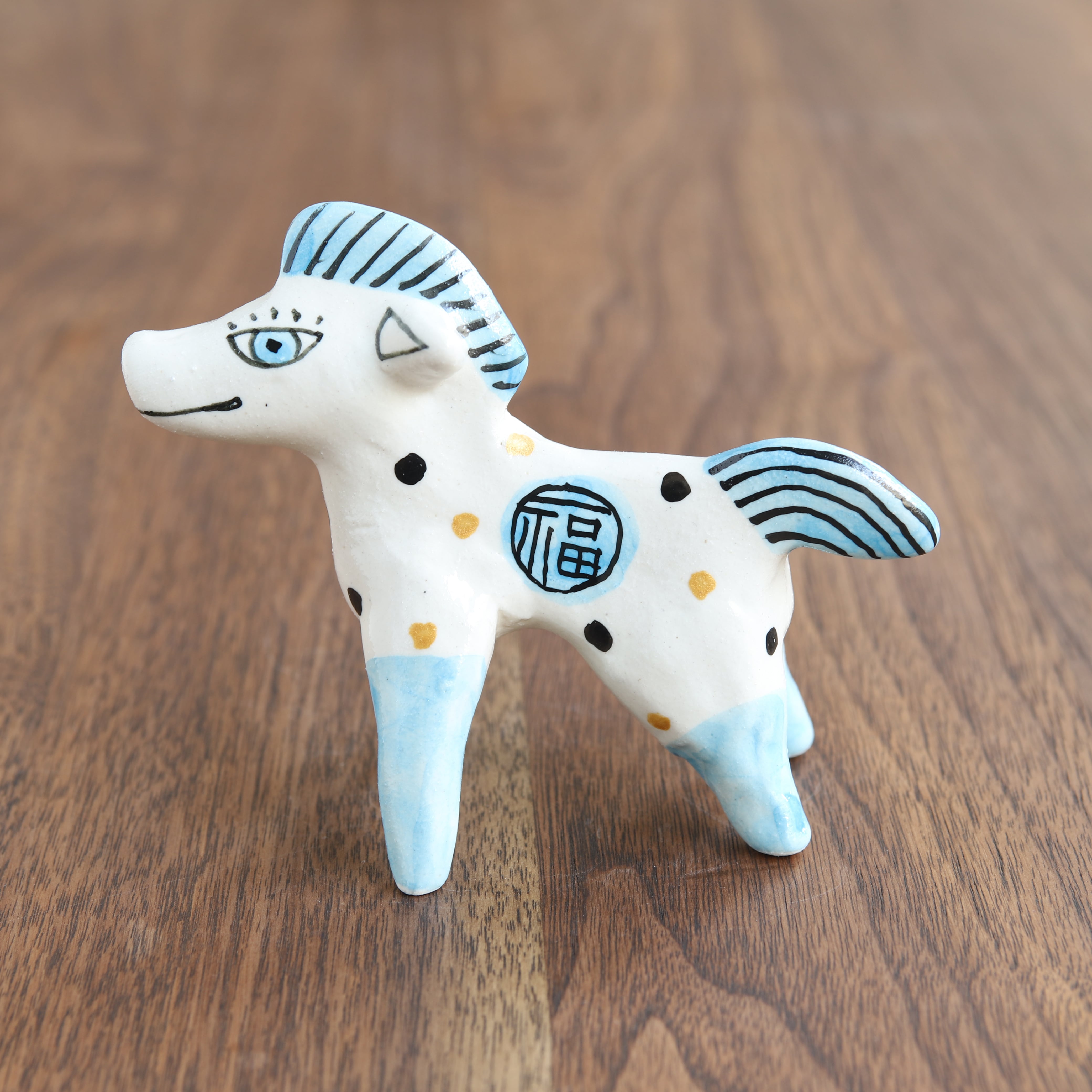 山口祥治 干支フィギュア 午(ウマ)「ウマジャロウ UJ-47」 工房:喜鶴製陶(有田焼)