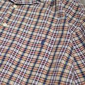 POLO RALPH LAUREN ADAMS check open collar shirt