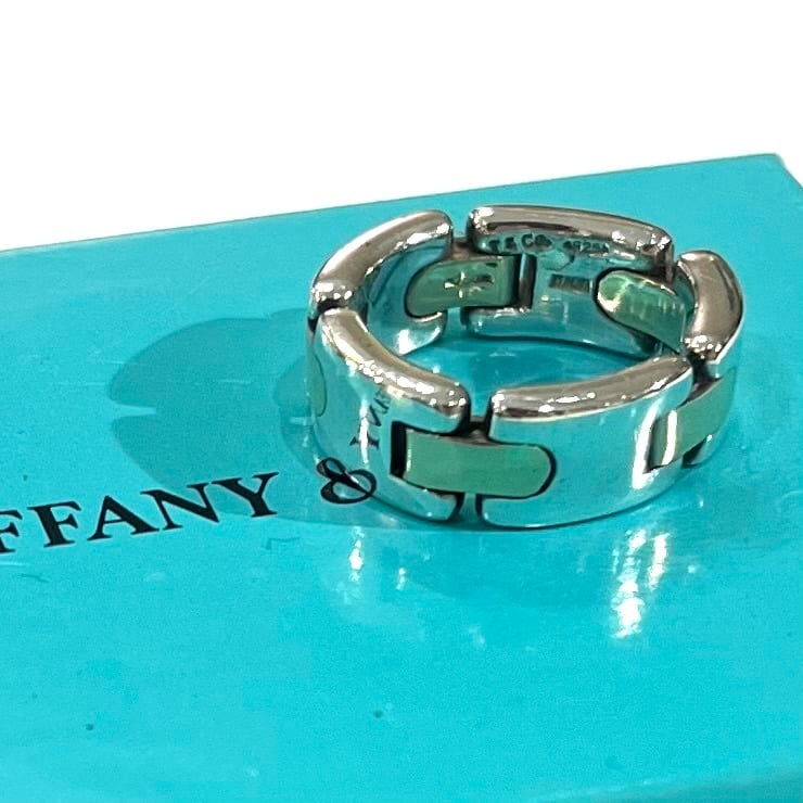 TIFFANY & Co.】【11号】2911 ティファニー Hリンク コンビリング