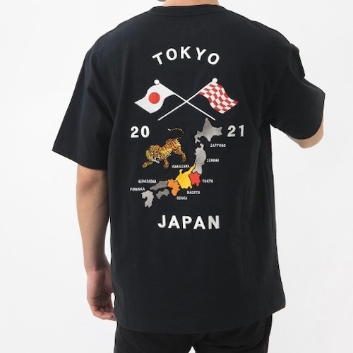 VANS (バンズ) M TOKYO SOUVENIR S/S TEE Tシャツ ブラック 121R1010400
