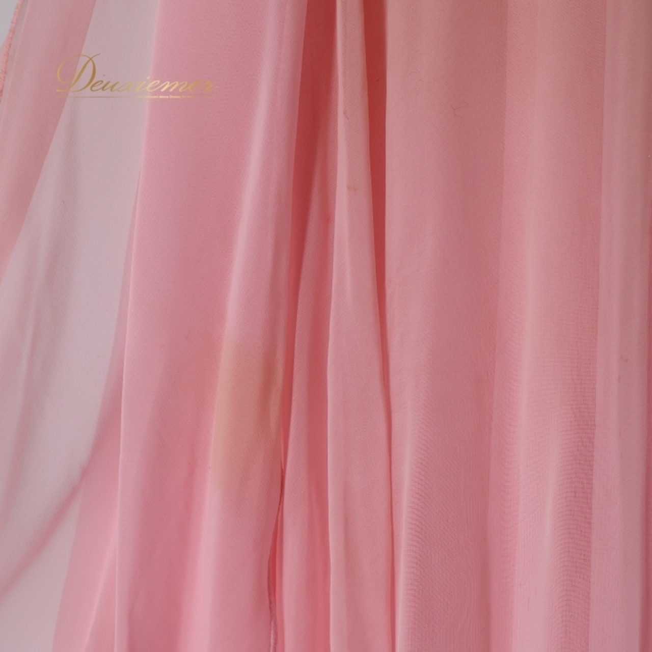 社交ダンス 衣装 エダスー edda hsu スタンダードドレス ワンピース ドレス デモ 競技 ダンス パーティ 発表会 綺麗 落ち感 レース 花 フロート ピンク系 エレガント 軽やか 優雅 フェミニン 上品 競技用