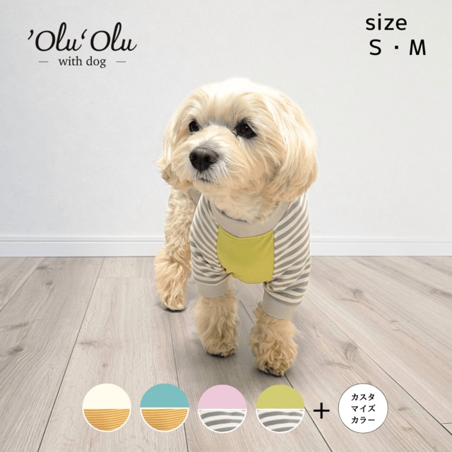 【S・M／’olu’olu with】ラグウォームラグランT　柔らかい　犬服　春服