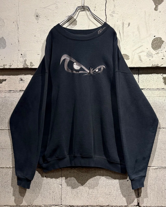 【Caka otto】“NO FEAR” Eyes Embroidery Loose Sweatshirt