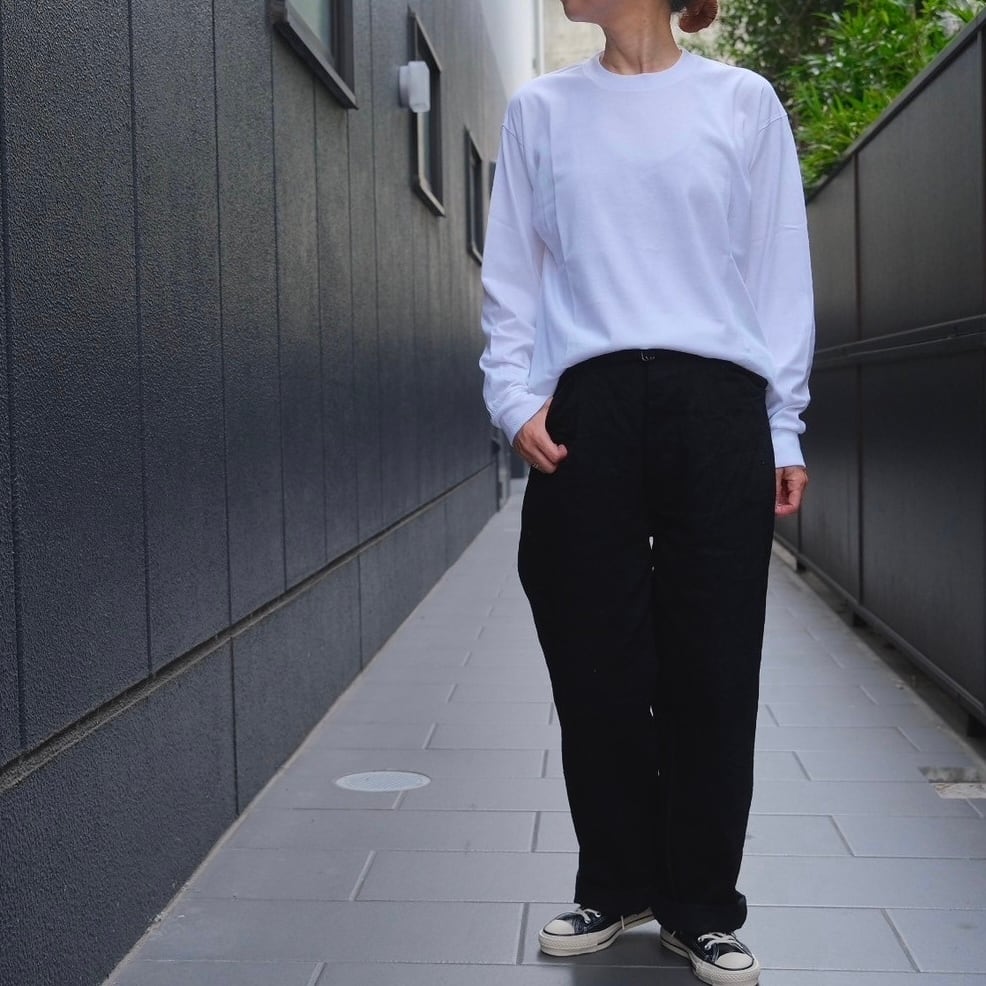 COMOLI(コモリ) / コットンジャージ長袖Tシャツ-WHITE-(A03 COMOLI(コモリ) / コットンジャージ長袖Tシャツ-WHITE-(A03