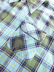 70s CHANDLER PRINT FLANNEL SHIRT Size M