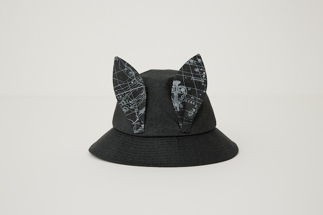 【24SS】eLfinFolk(エルフィンフォルク)Noctua Beast Bucket Hat  black　52cm /54cm