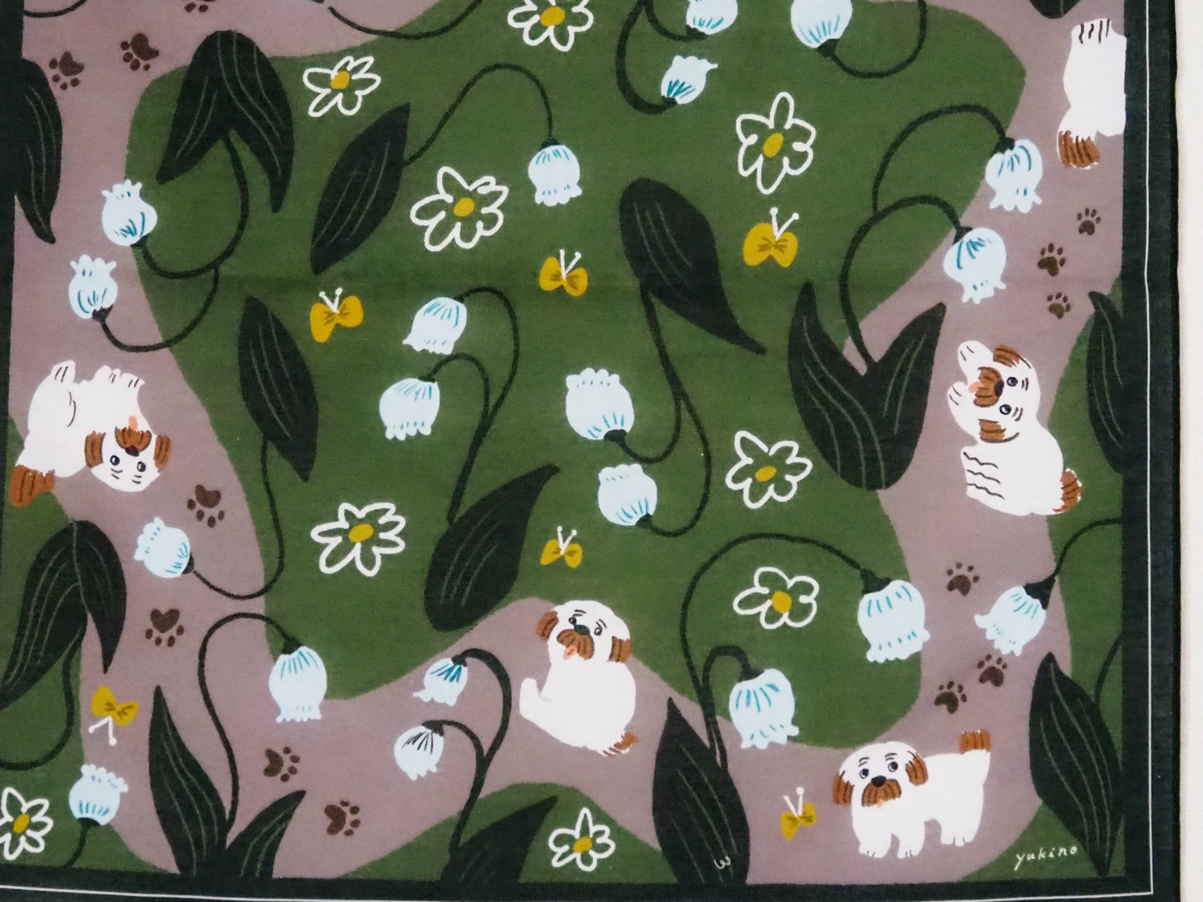 yukino 大判ハンカチ「Lily of the valley garden」 | yukino shop