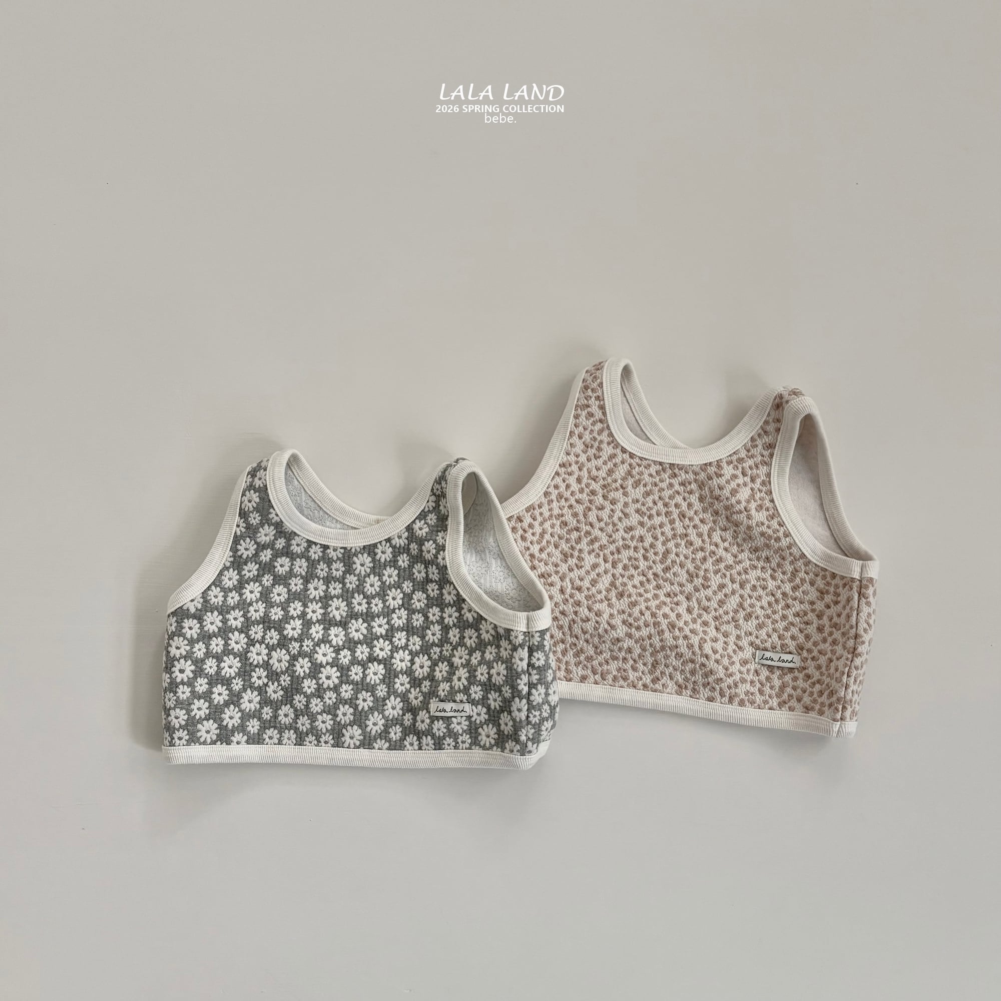 bebe jacquard vest【lalaland】※4月上旬〜中旬発送予定