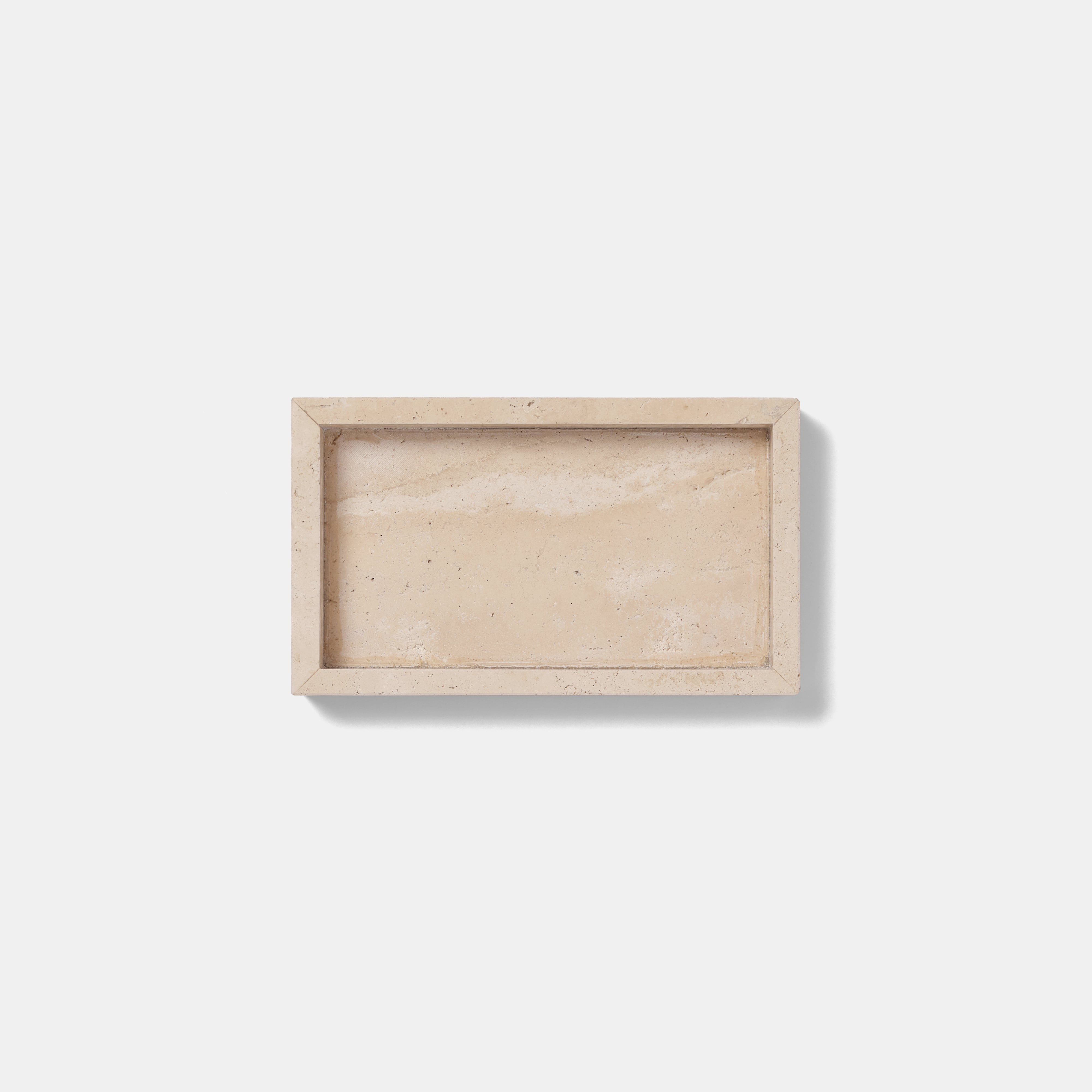 MARBLE TRAY - Roman Travertine × Small