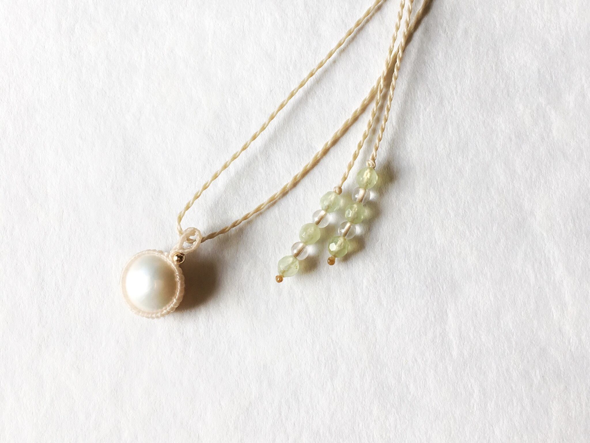 マベパール macramé necklace