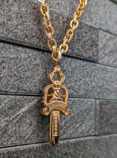 CHROME HEARTS クロムハーツ 22k ダブルダガー ペンダント CHROME HEARTS クロムハーツ 22k ダブルダガー ペンダント