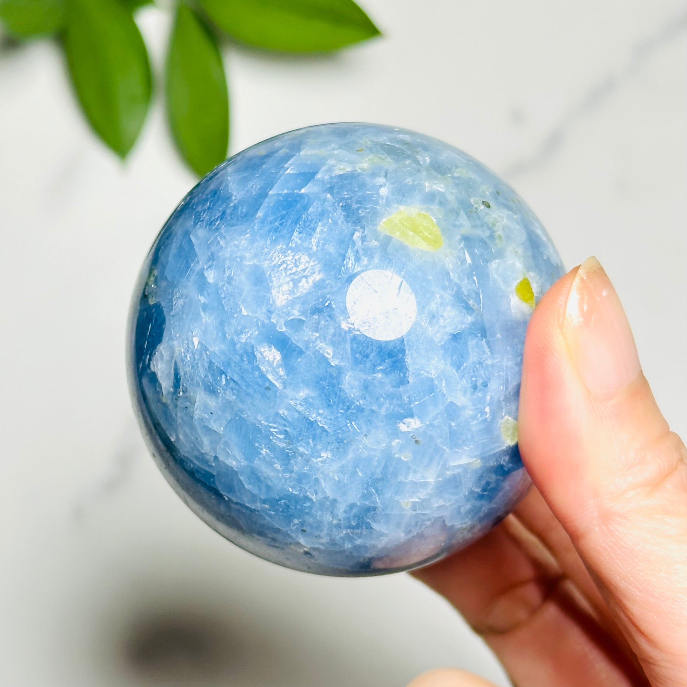 天然石インテリア｜癒しのセレスタイトスフィア Φ59mm | Mt.Sophia