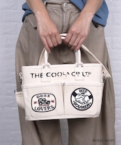 【直営限定ITEM】-TYPE A- パッチ×ペイントコンパクト3wayバッグ (IVORY) CQ-49501H