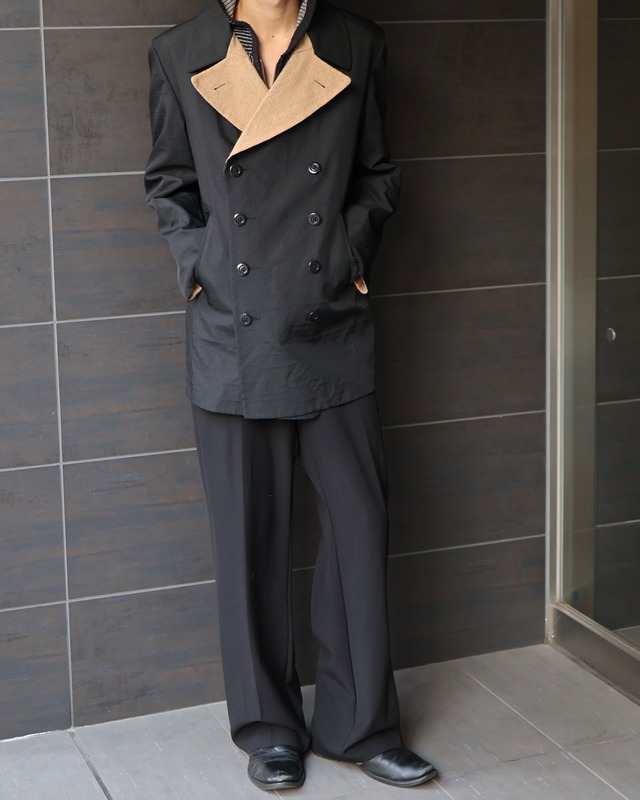 【Y`s】8-button bicolor tailored jacket