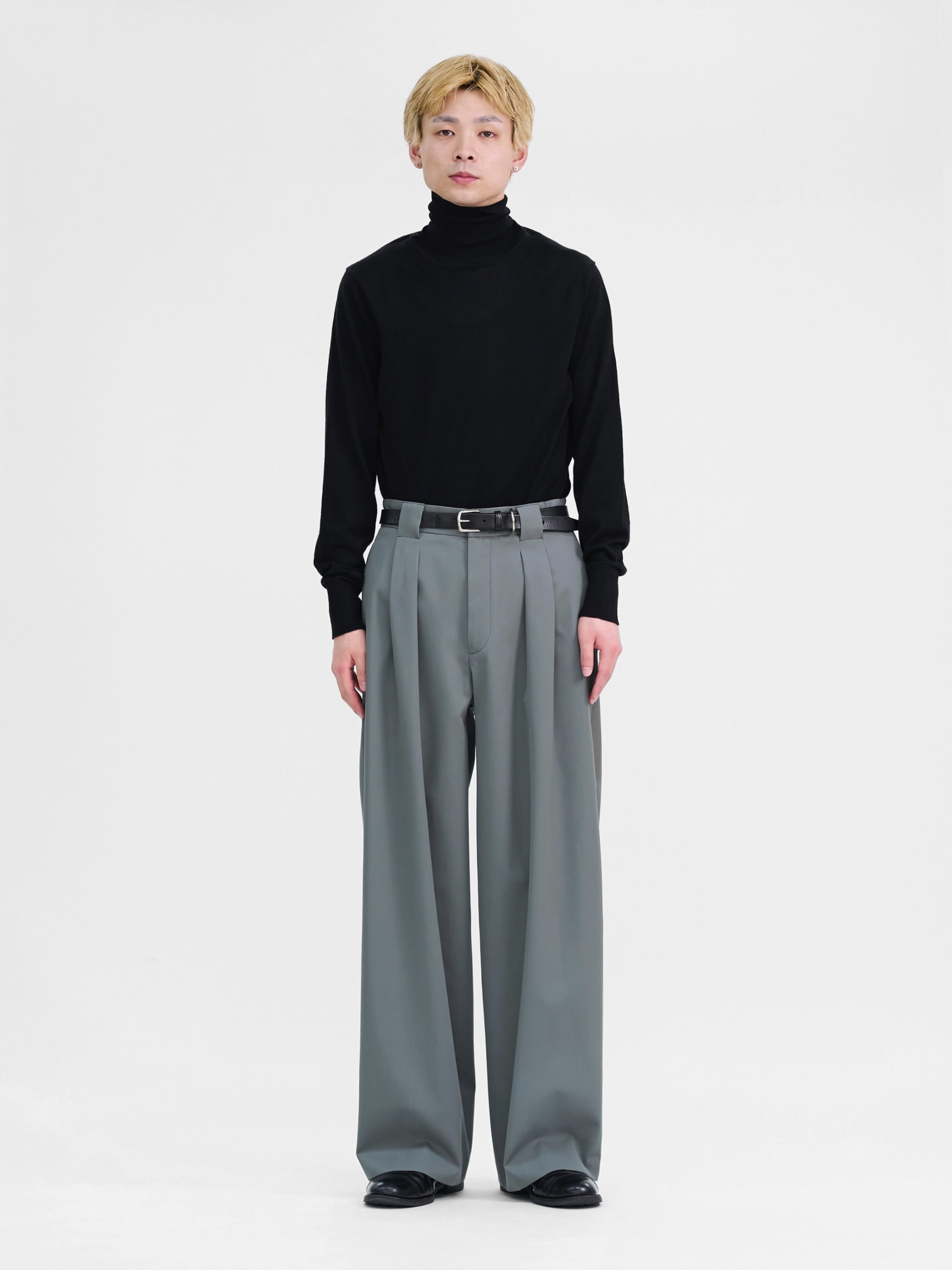 dissonance購入 wool wide slacks グレー dissonance購入 wool wide slacks グレー