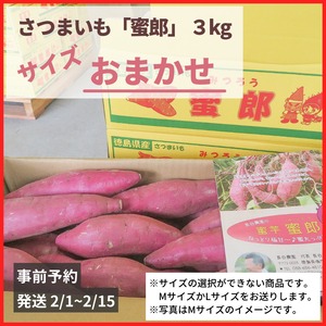 【※2/1~2/15発送】蜜郎 (さつまいも) サイズおまかせ 3kg【送料無料】