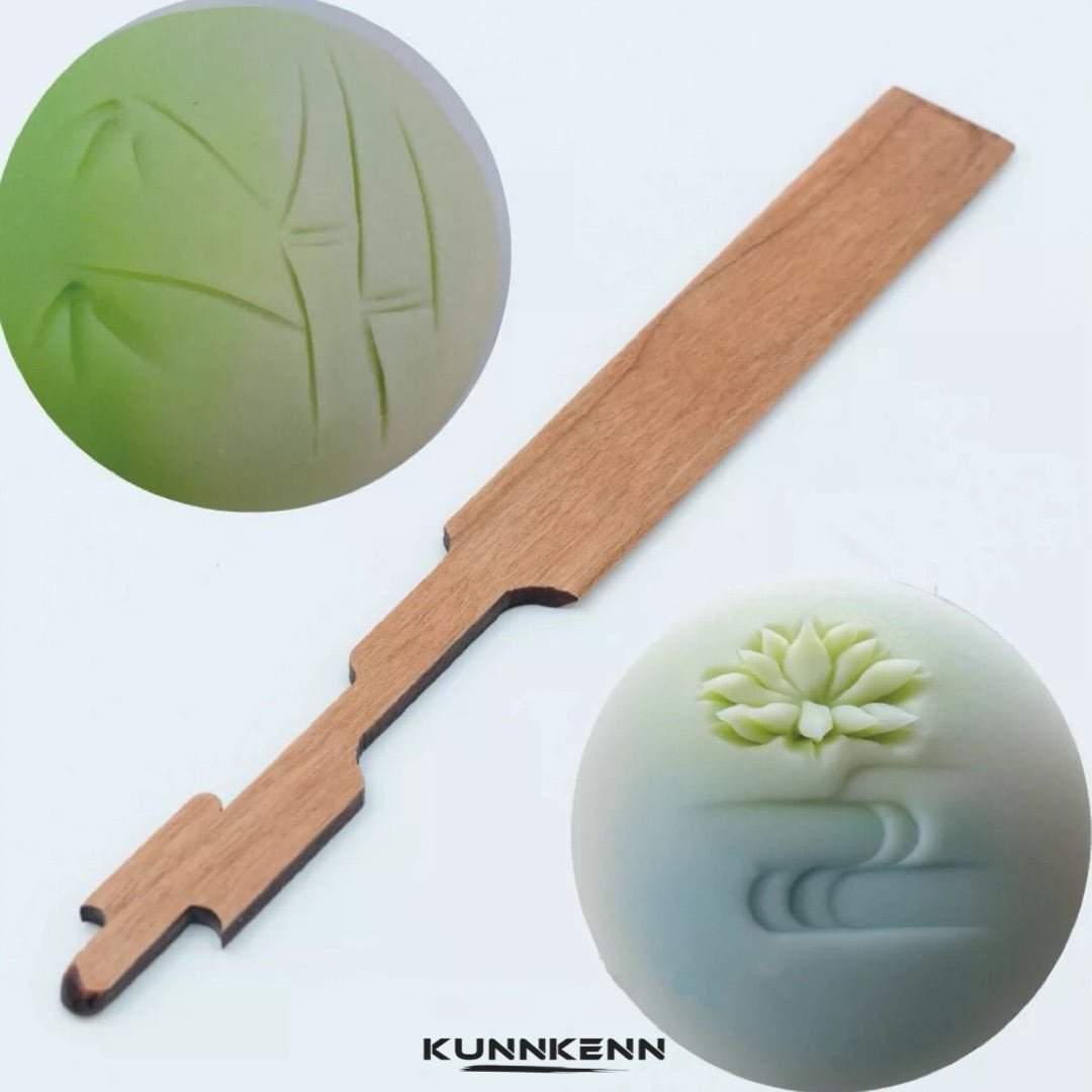 KUNNKENN 和菓子道具 製菓 木製 練りきり型 和菓子用器具 製菓用品