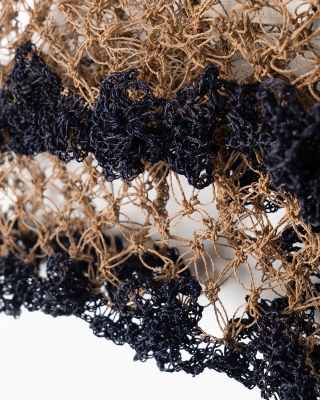 TAN/26SS-10 HAND KNITTED SEVENFOLD CAMISOLE