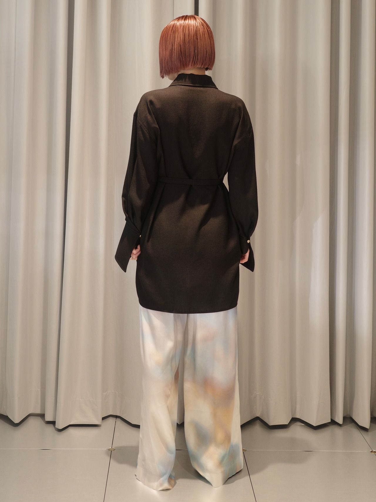 【26SS】Mame Kurogouchi マメ クロゴウチ / Triacetate Polyester Tunic - 5