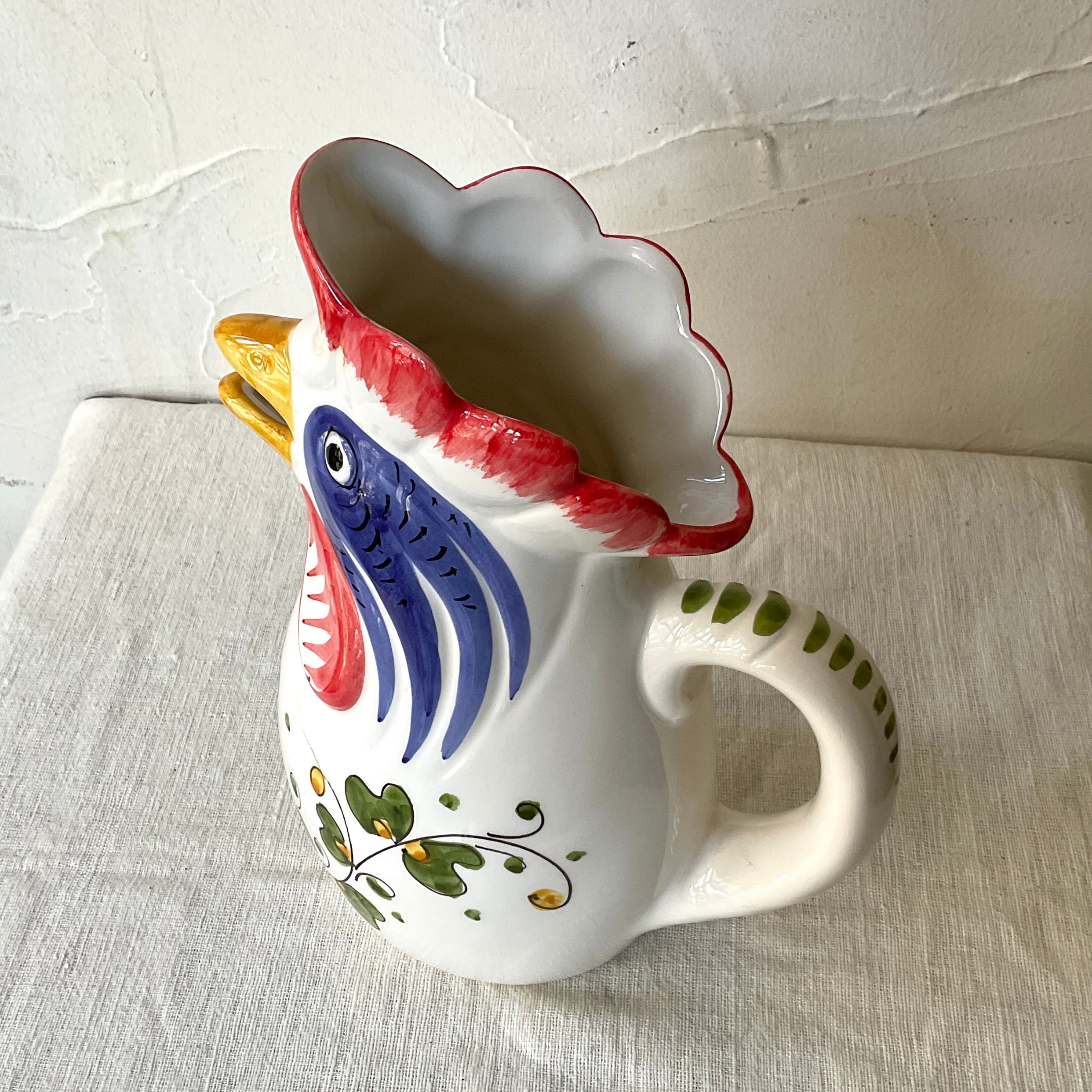 イタリア陶器】にわとりピッチャー（大） | 照明＆エシカルライフ