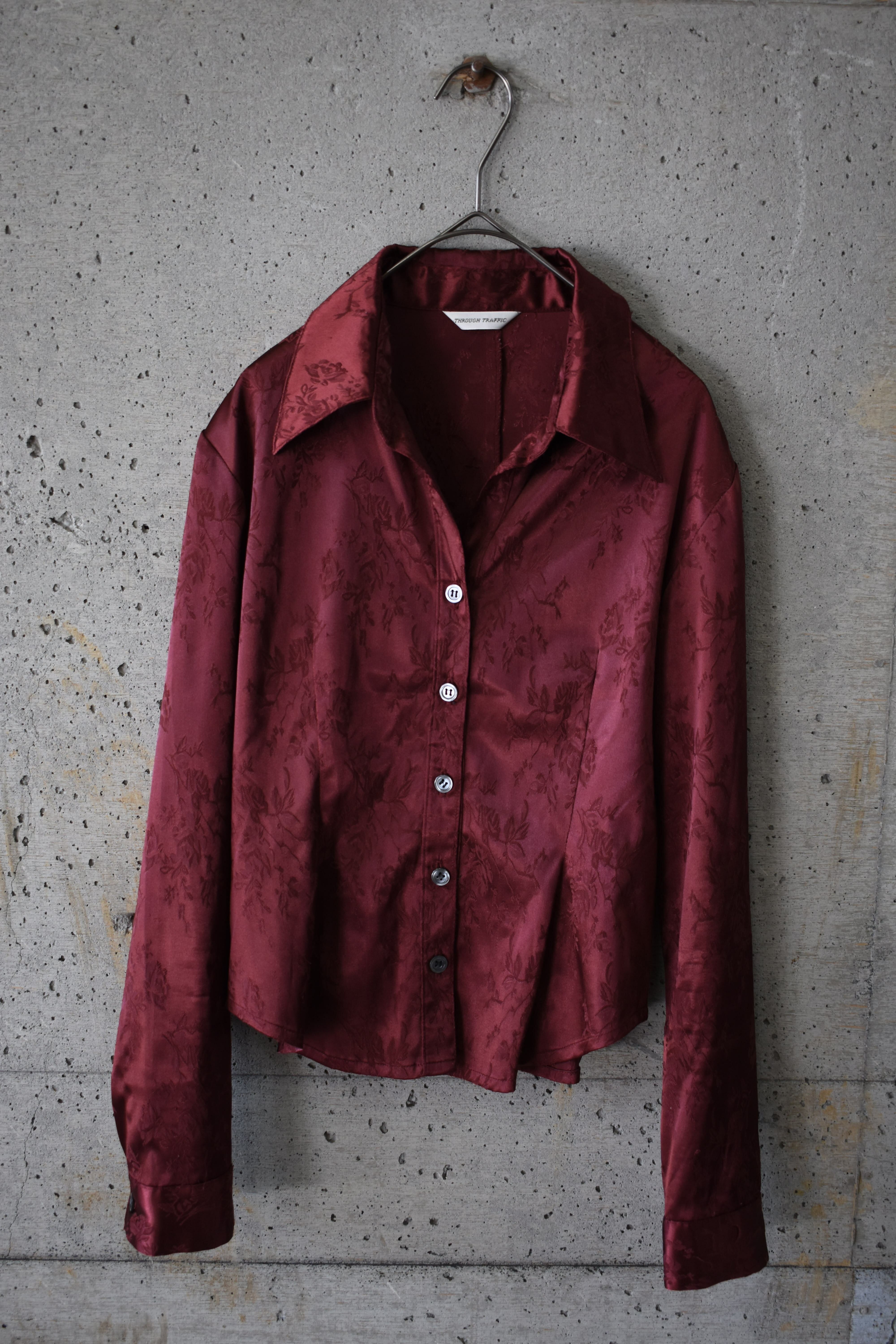 Bordeaux floral shirt