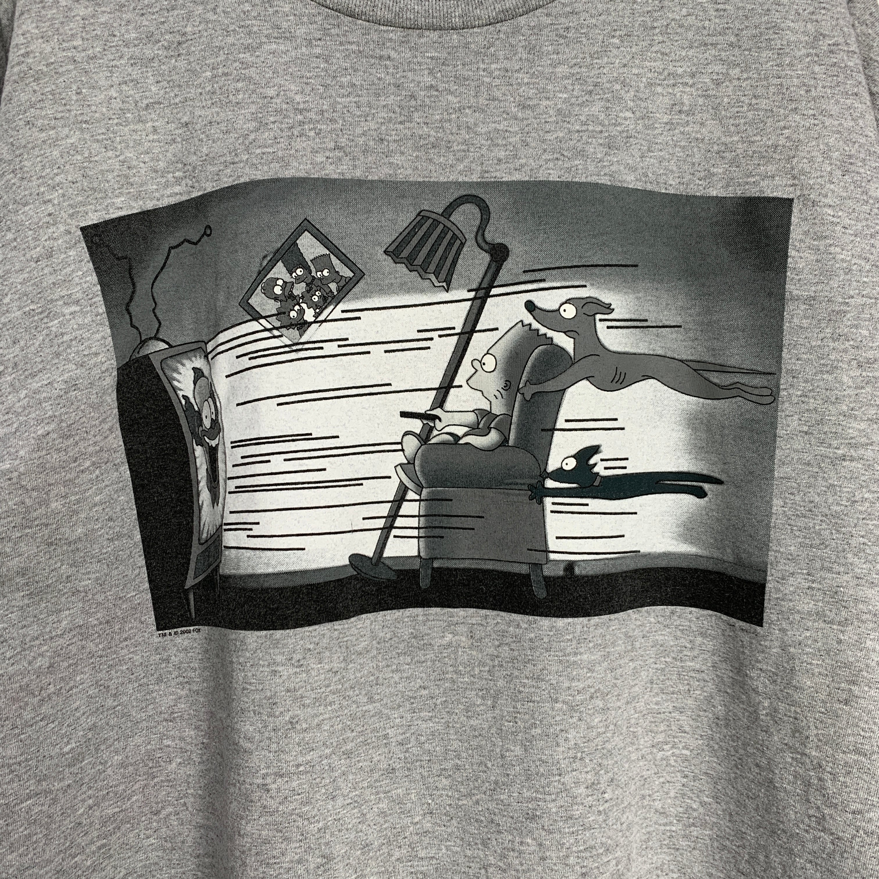 00s シンプソンズ maxellパロディ Tシャツ グレー マクセル | 古着屋 Uan